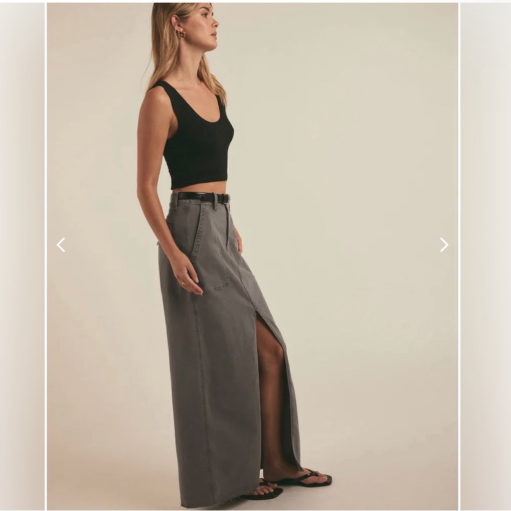 Favorite Daughter NWOT denim stretch Maxi Skirt - Picture 2 of 3